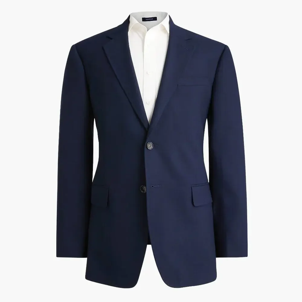 NWT J Crew Factory Classic-Fit Thompson University Blazer Navy Blue 38R